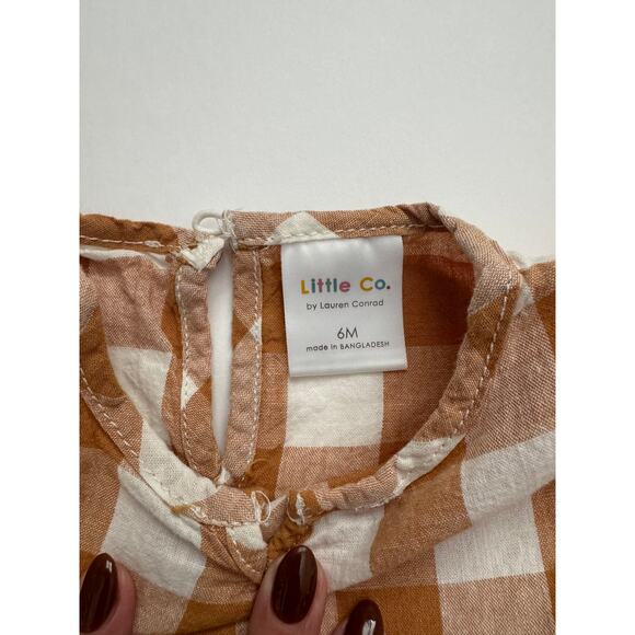 NWT Little Co. buffalo check dress size 6 month - Picture 3 of 3